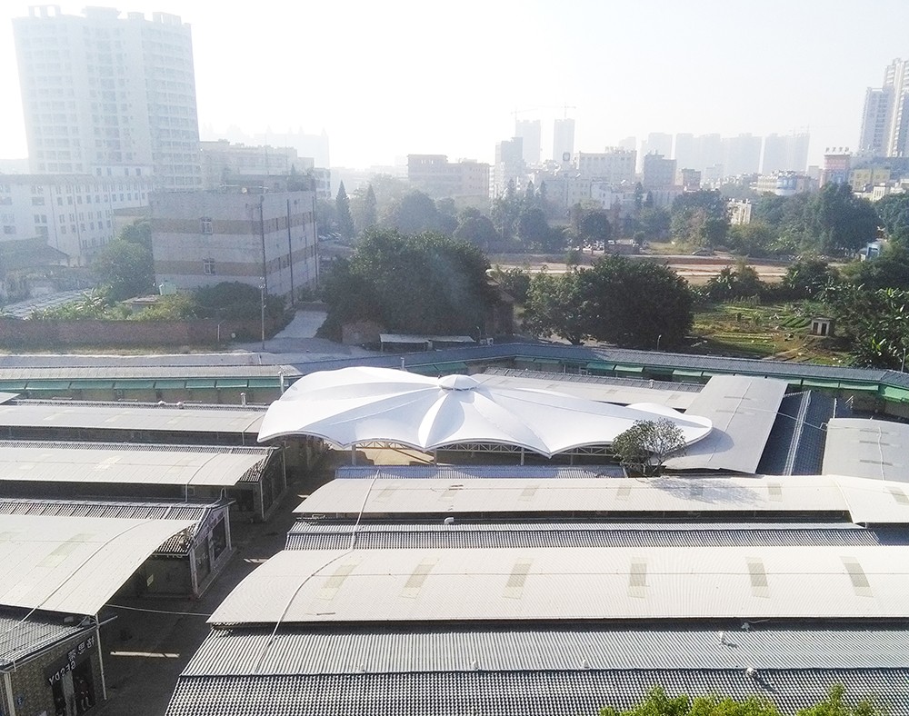 化州商业步行街膜结构顶棚